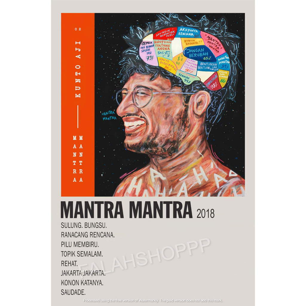 Poster Album Mantra Mantra - Kunto Aji