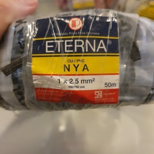 Eterna Kabel Listrik Kawat / Engkel / NYA 2.5mm 2.5 mm 50m