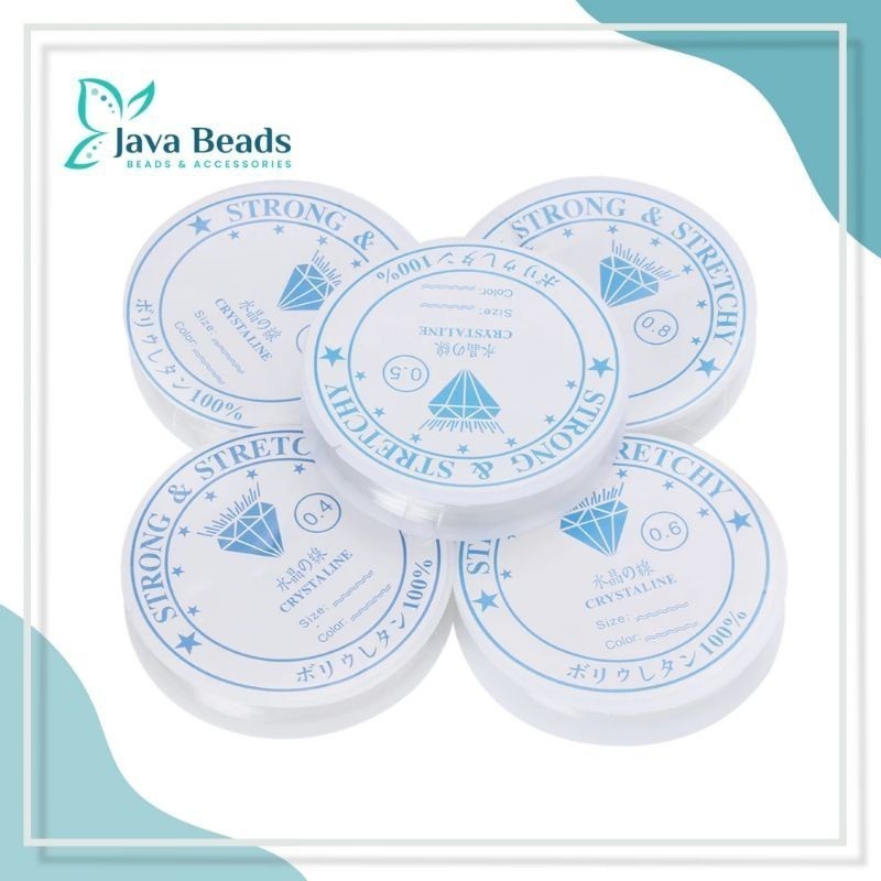 

Tali Senar Elastis Crystaline Tali Gelang Tali Kalung Elastis Manik Import Murah