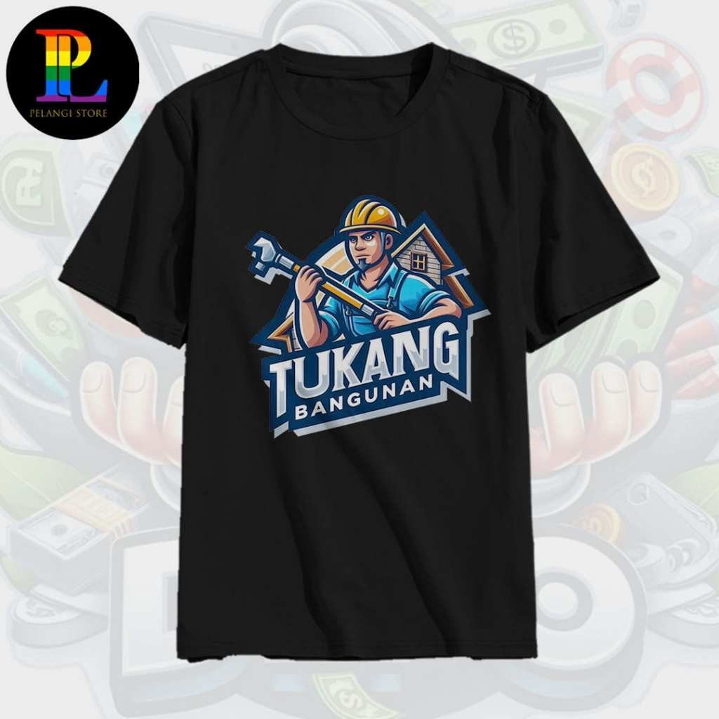 Kaos Baju Pria Viral Tukang Bangunan Kekinian Terlaris Paling Murah