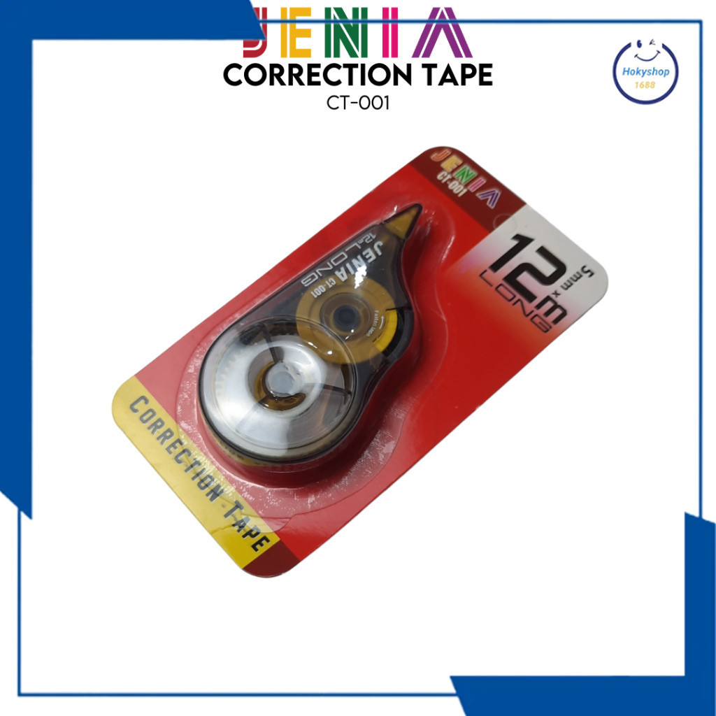 

HKS TIP EX CORRECTION TAPE CT-522 JENIA KERTAS ROLL MURAH 12 METER CT 522 TIPEX ATK STATIONARY