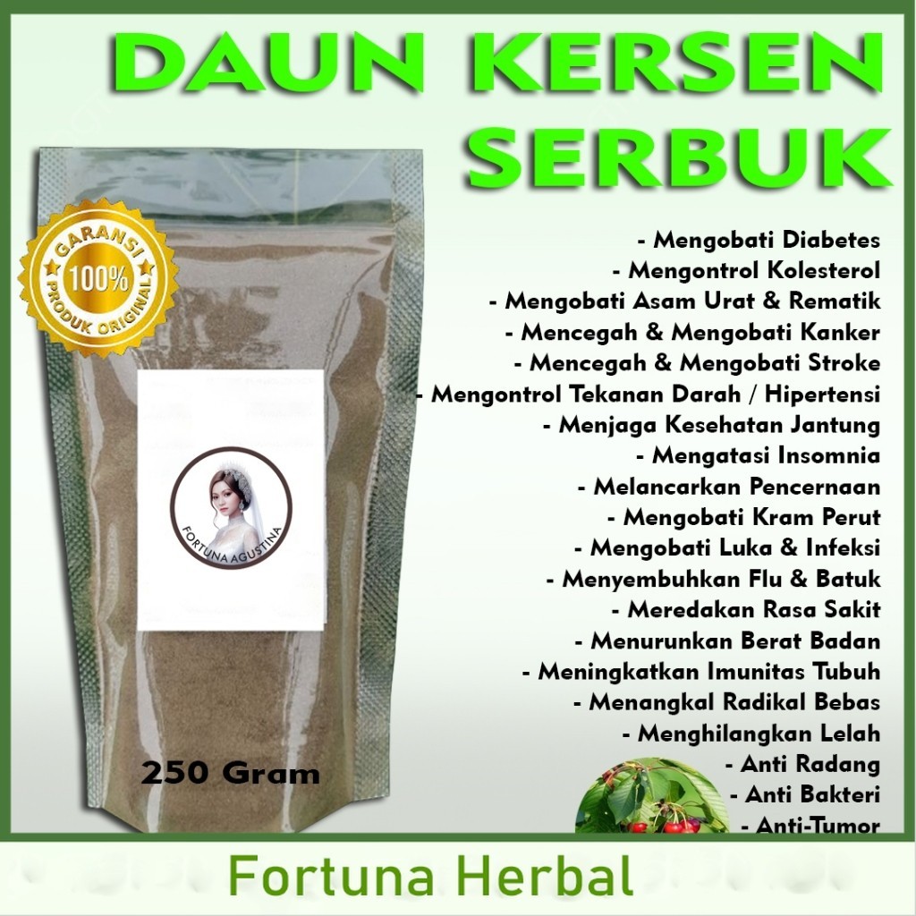 

Daun Kersen Serbuk Herbal Untuk Mengatasi Diabetes dan Kolesterol