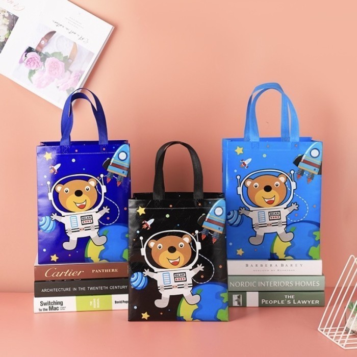 

[ 12PCS ] Tas Souvenir Ulang Tahun / Goodie Bag Ultah / Tas Hampers M - Astronot