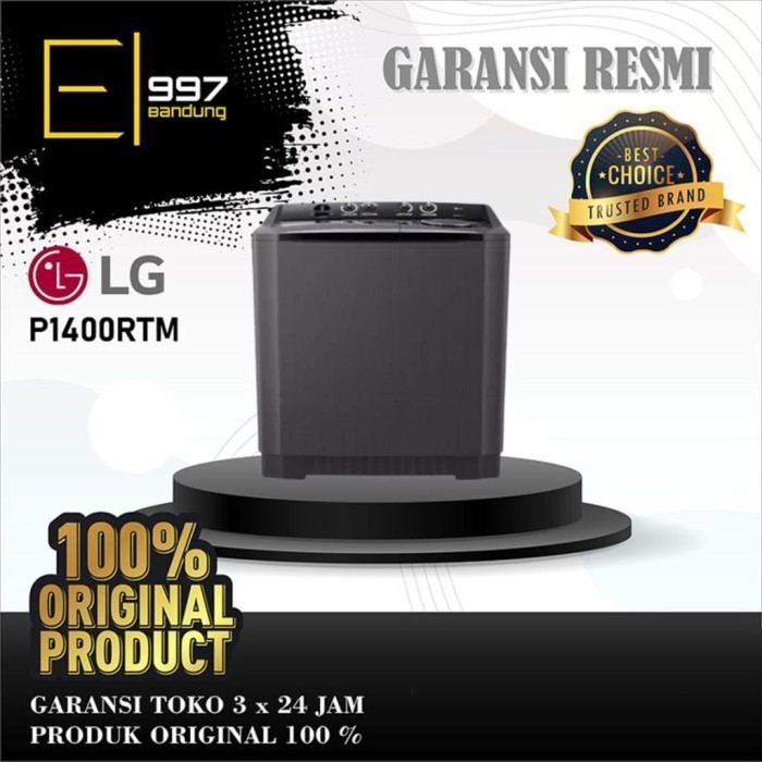 MESIN CUCI LG P1400RTM / P 1400RTM , 2 TABUNG 14KG