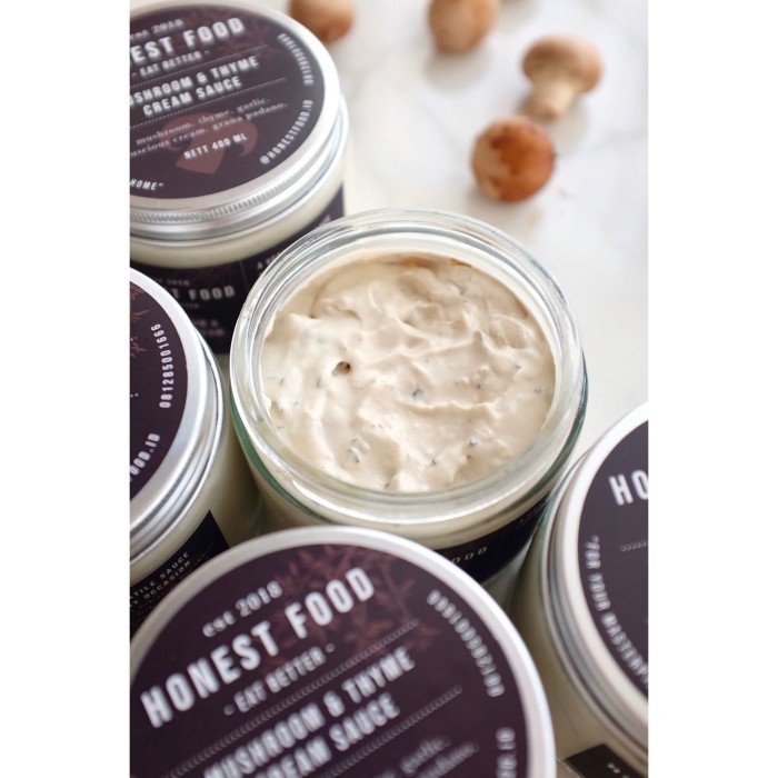 

[[ K23 - BEST SELLER ]] Mushroom Cream Sauce Honestfood - Saus Krim Jamur - Reguler