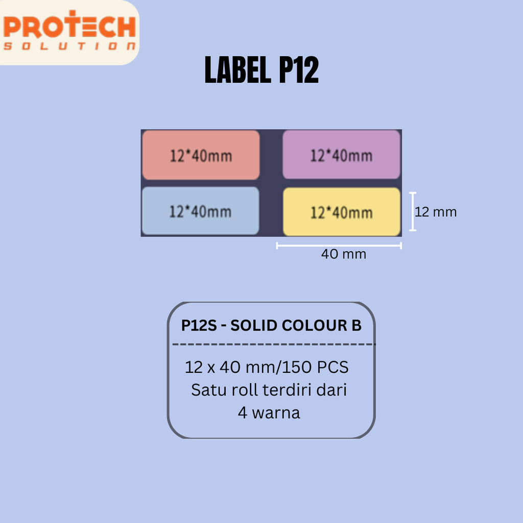 

Sticker Label Thermal Marklife Printer P12 / P50S