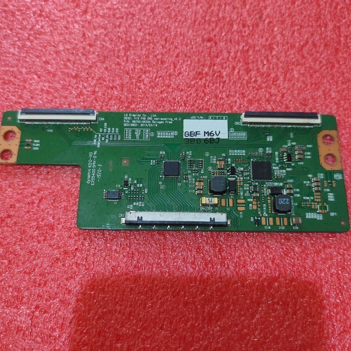 Tcon T con Ticon board logic papan panel tv LED Polytron 43V863 - 43