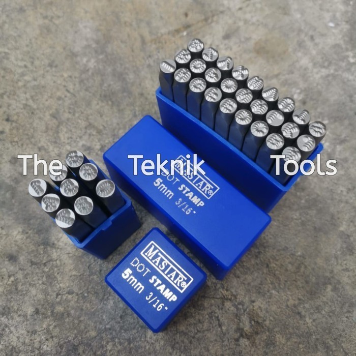 

Alat Ketok Huruf & Angka Titik Bintik MASTAR 5 Mm Stamp Punch Made In Germany