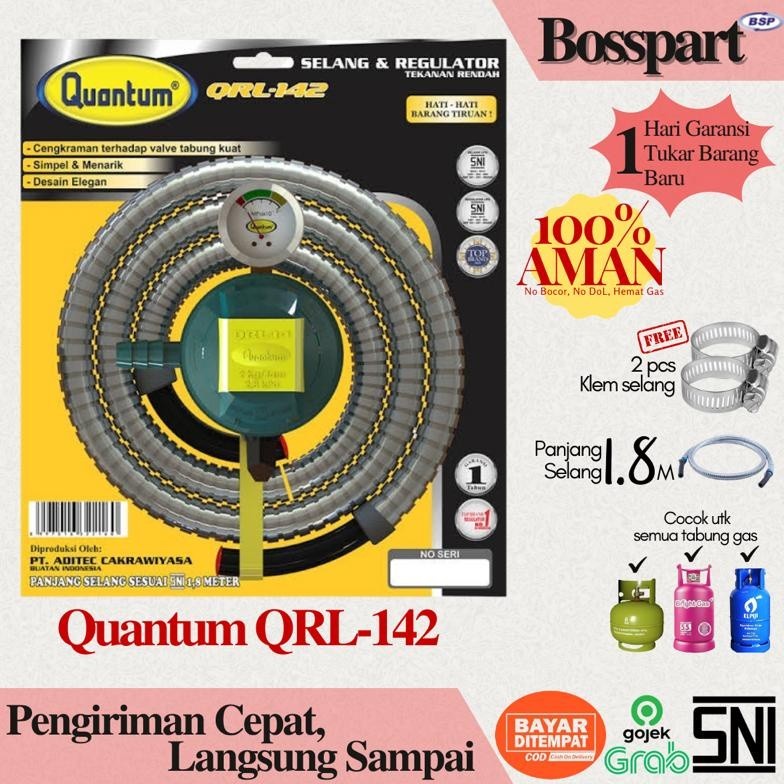 Quantum Regulator Selang Gas Qrl-042 / Qrl-142 / Qrl-042 / Regulator Gas Quantum / Selang Gas