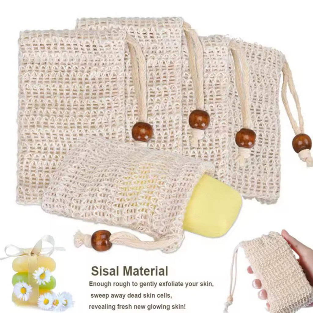9*14cm soap bag / sisal soap bag / foaming net / tas sabun jaring / tas sabun mandi Perlengkapan Kam
