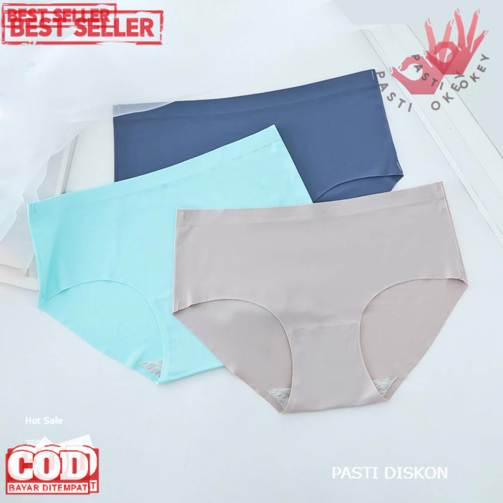 Pasti Okey - Celana Dalam Wanita Seamless CD Seamless Halus Tanpa Jahitan Pakaian Dalam Grosir