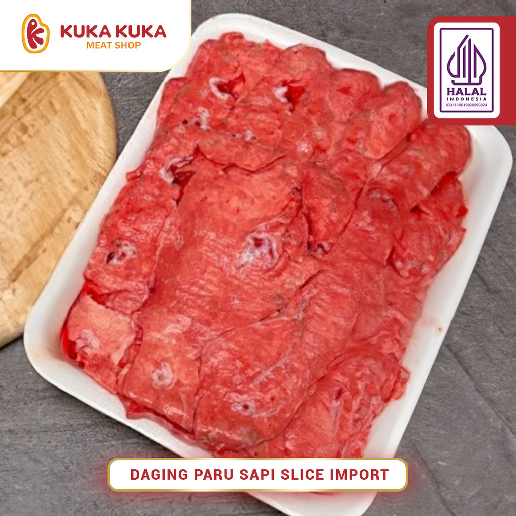 

Daging Paru Sapi Slices Import 250gr