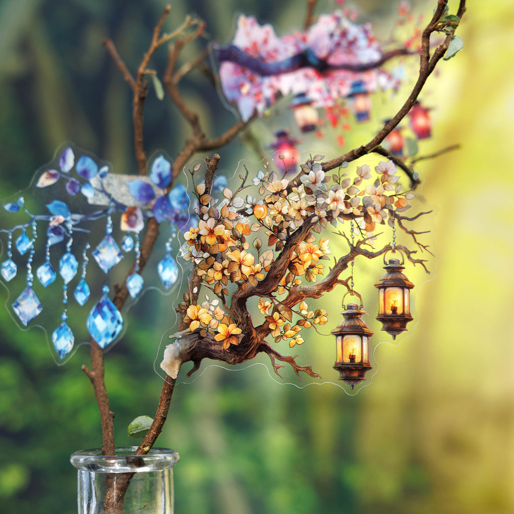 

16 Pcs/pack Lights Out Series Decorative Sticker Night Lights Collage Scrapbooking Label Diy Diary Journal Planner