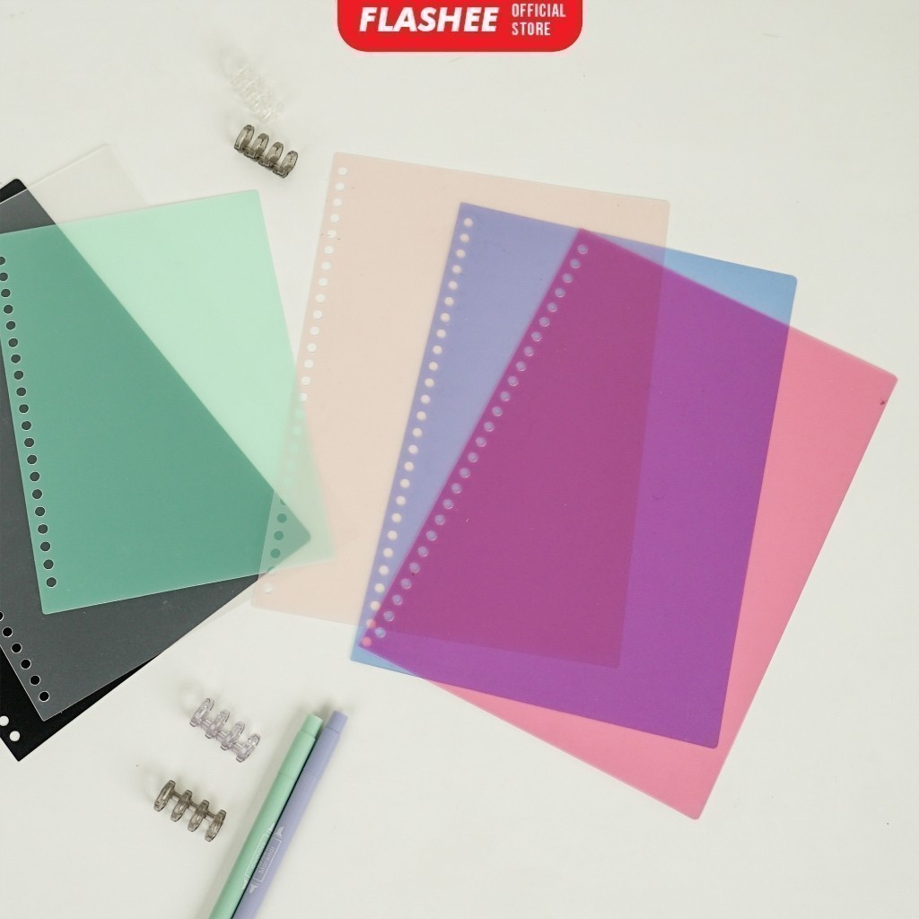 Cover Binder Sampul Transparan Warna Cover Sampul Binder A4 A5 B5 Transparan Anti Air Warna Warni Lo