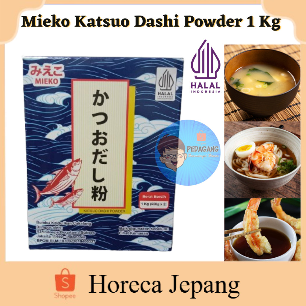 

Mieko Katsuo Dashi Powder 1 Kg/ Marutomo Hondashi 1Kg/ Kaldu Ikan/ Mieko Hondashi Katsuo Dashi Powder/ Hondashi