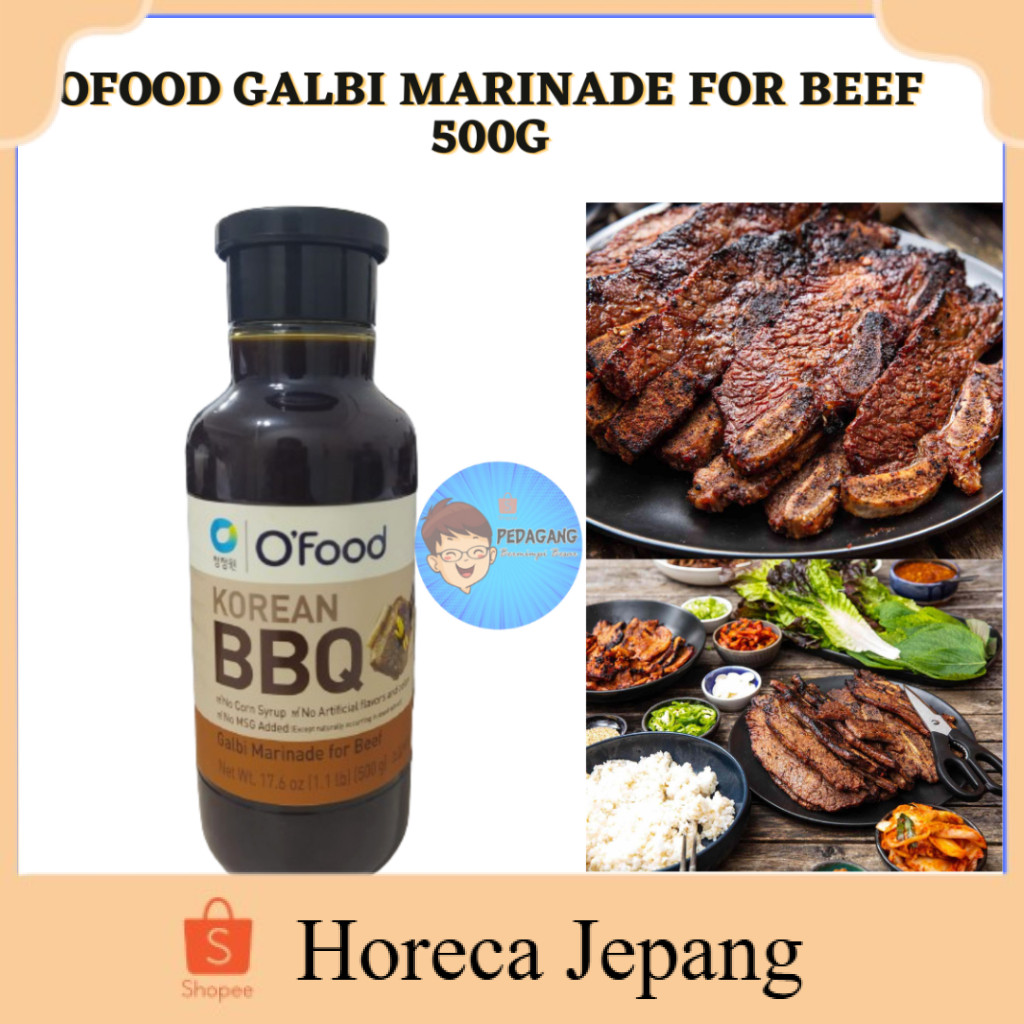 

OFOOD GALBI MARINADE FOR BEEF 500G /OFOOD GALBI BBQ FOR BEEF 500G / Saus Bulgogi Asli Korea