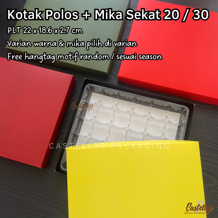 

KN88 Kotak Box Polos + Mika Sekat 20 / 30 Lubang Nastar Lapis Legit