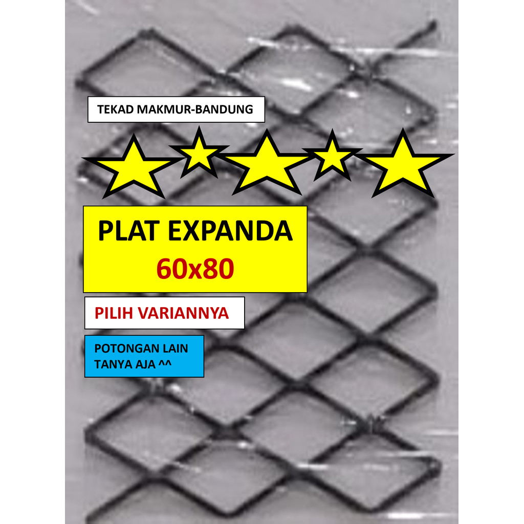 Expanded Metal - 60x80 cm - Plat Expanded - Expanded Mesh - Plat Pagar - Plat Expanda