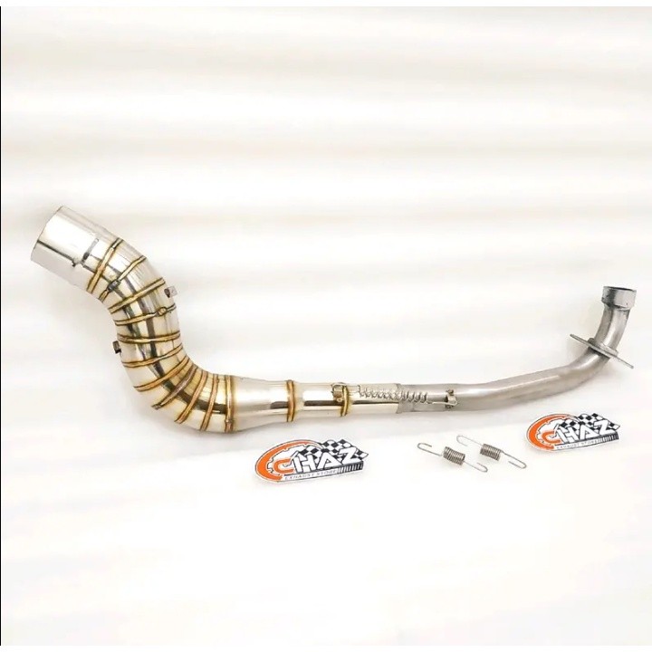 Pipa Leher header knalpot racing bebek kolong cobra kobra inlet 50 mm shogun smash supra x lama  gra