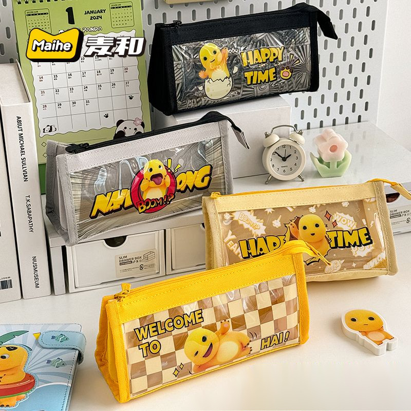 

Tempat Pensil Nailong Triangle Large Capacity Transparent Pencil Case Zipper Tempat Alat Tulis Sekolah Transparan Bentuk Segitiga