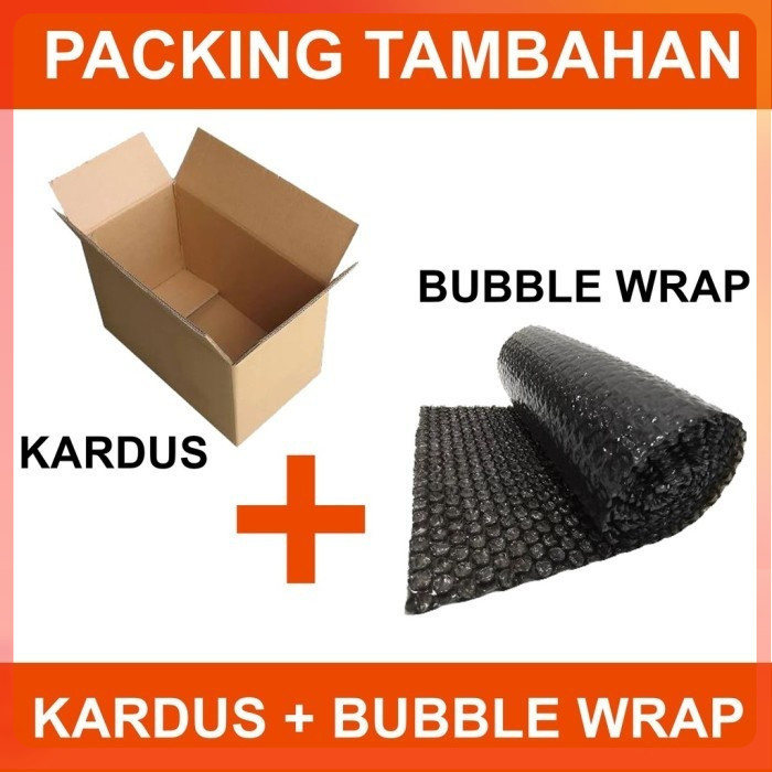 

Tambahan Extra Packing Pengiriman Bubble Wrap Dan Kardus