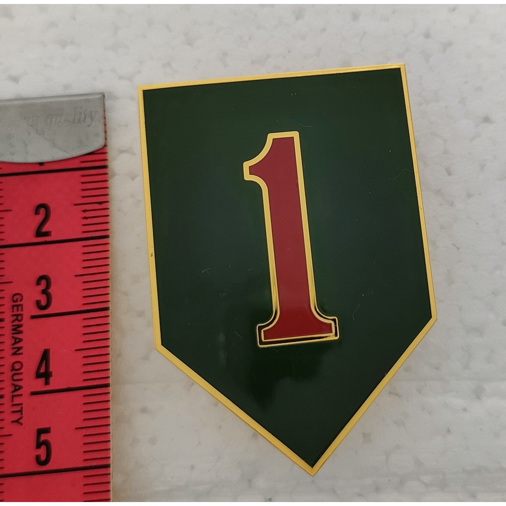 US ARMY 1ST INFANTRY DIVISION COMBAT SERVICE IDENTIFICATION BADGE (CSIB) MILITARY UNIFORM ASU ARMY I