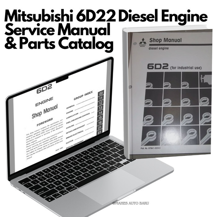 MITSUBISHI 6D22 6D22-T 6D22-TC DIESEL ENGINE SERVICE SHOP REPAIR WORKSHOP MANUAL