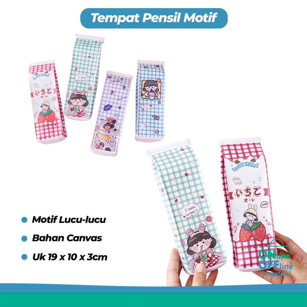 

Tempat Pensil Motif Kotak Juice Tas Pensil Unik Kotak Pensil Lucu 633