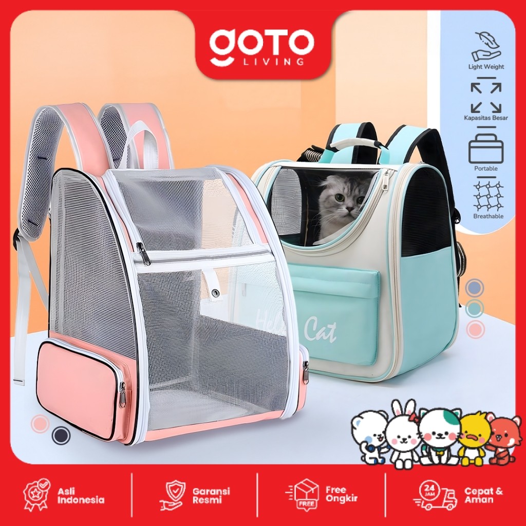 Goto Buddy Tas Gendong Hewan Kucing Anjing Pet Cargo Carrier Bag