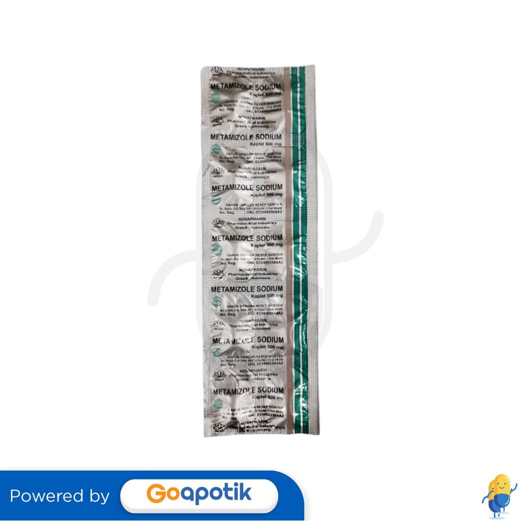 Metamizole Sodium Novapharin 500 Mg Strip 10 Kaplet