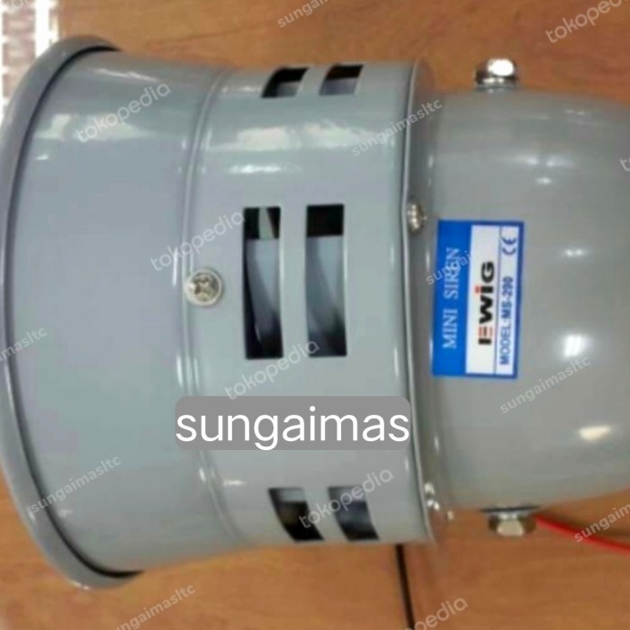 Motor sirine ms-290 220 Volt AC,24 volt DC,12Volt DC merk EWIG - 12 Volt DC