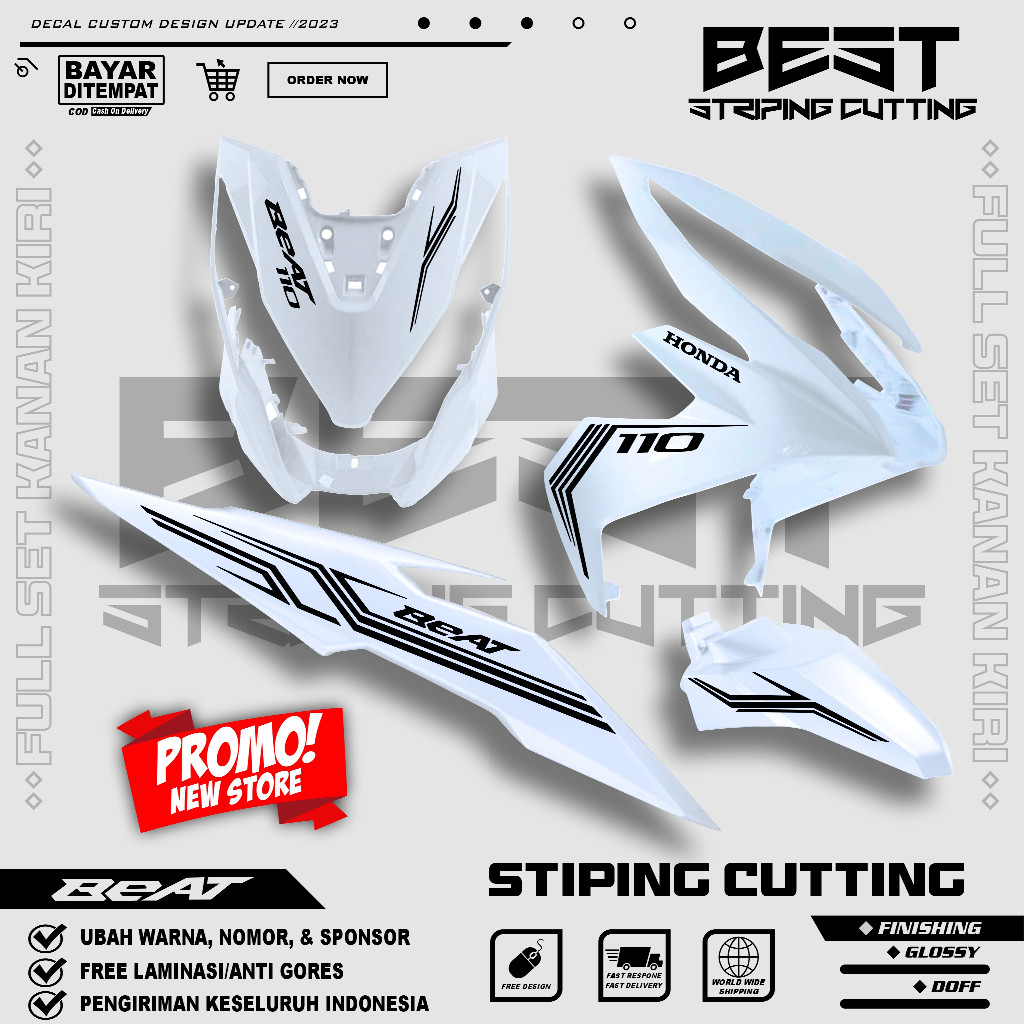 Striping Cutting Beat New Esp 2017 2018 2019 Stiker Cutting Beat Simple