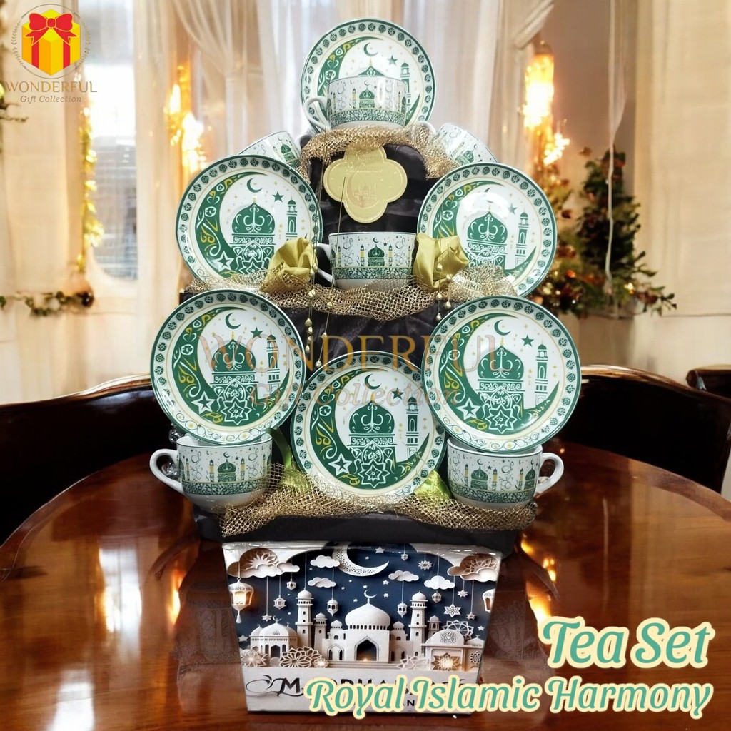 

Souvenir Hampers Parsel Royal Islamic Harmony Tea Set Lebaran/Ramadhan/Idul Fitri - RMD-PAR-TS-RIH