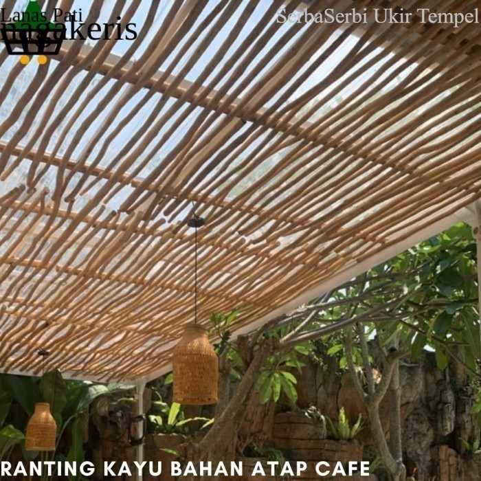 

Termurah Ranting Kayu Jati Bahan Atap Gazebo Kafe Resto Include Ongkir 150cm FXN10 XD9