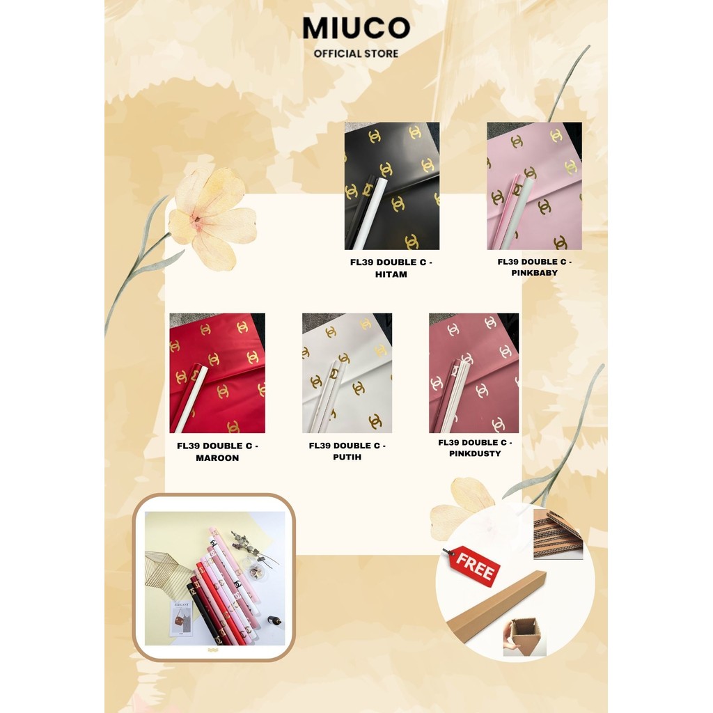 

MIUCO - FL39 BRAND Kertas Bunga Paper Buket Motif Cellophane