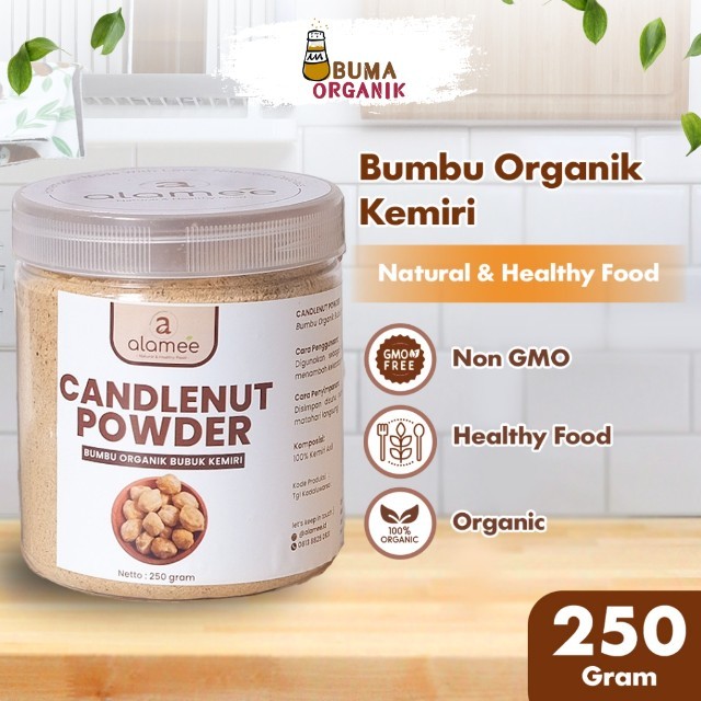 

ALAMEE Kemiri Bubuk Bumbu Dapur Organik Candlenut Powder Masak Murni Asli Tanpa Campuran BUMA