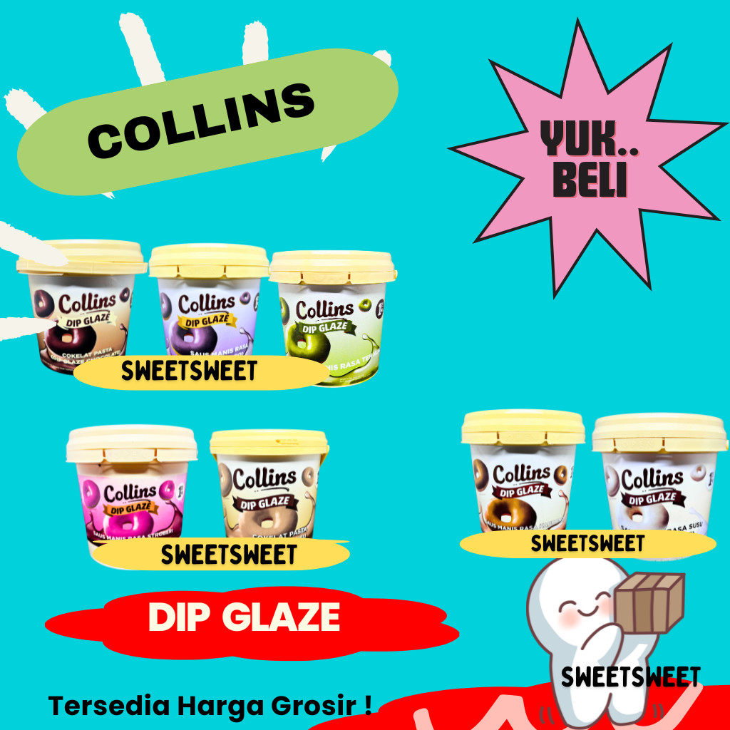 

Sweetsweet Collins Dip Glaze 1 Kg | Glazing Coklat Pasta | Aneka Selai Roti {BISA COD dan Grosir}