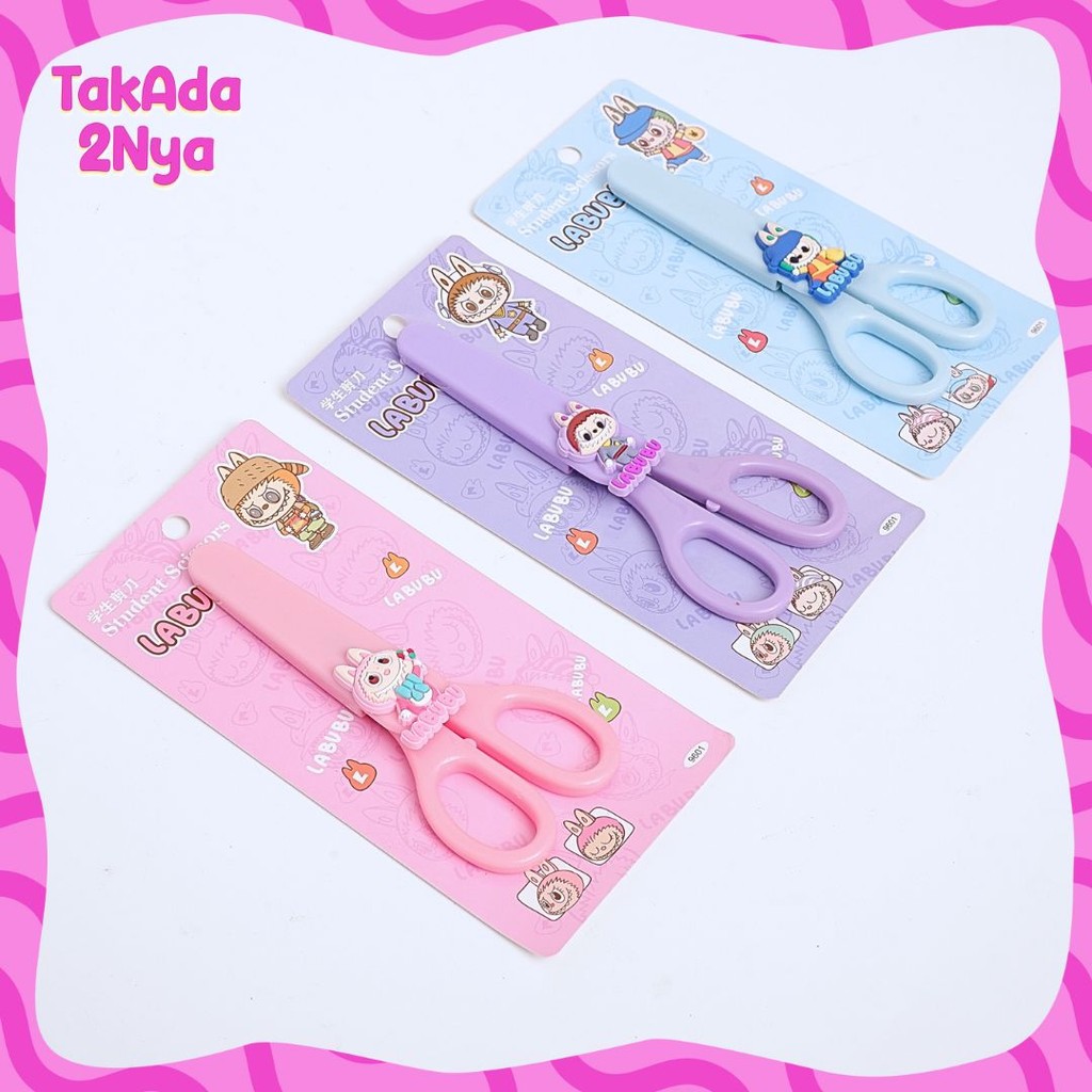 

Gunting Seath No.9601 Labubu tutup Safety Scissors Unik Kertas Pemotong Paper