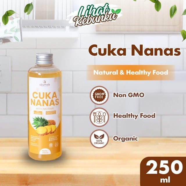 

ALAMEE Cuka Nanas Pineapple Cider Vinegar With Mother Original Organik 250ml LIHAT KEBUNKU