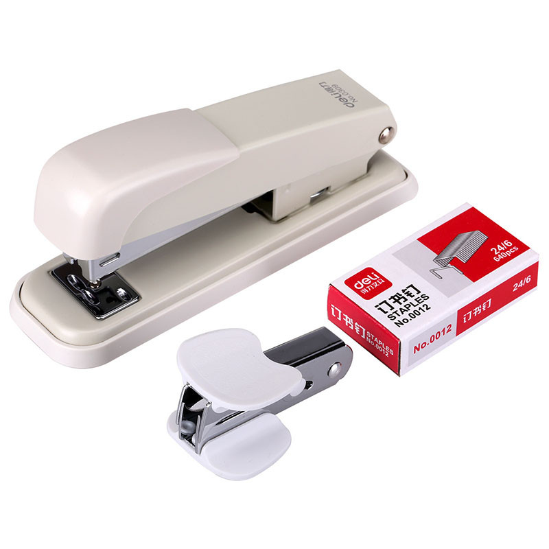 

Portable Labor-Saving Dual Mode Rotating Nail Board 3 in 1 Combination Stapler Set Office Stationery Binding Book Nail Remover