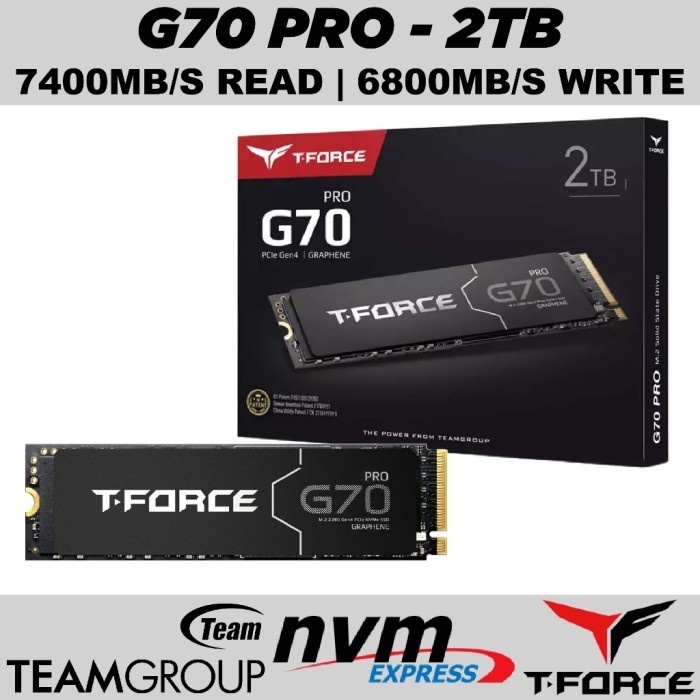 SSD Team T-Force G70 PRO 2TB - SSD Internal M.2 NVMe PCIe Gen 4