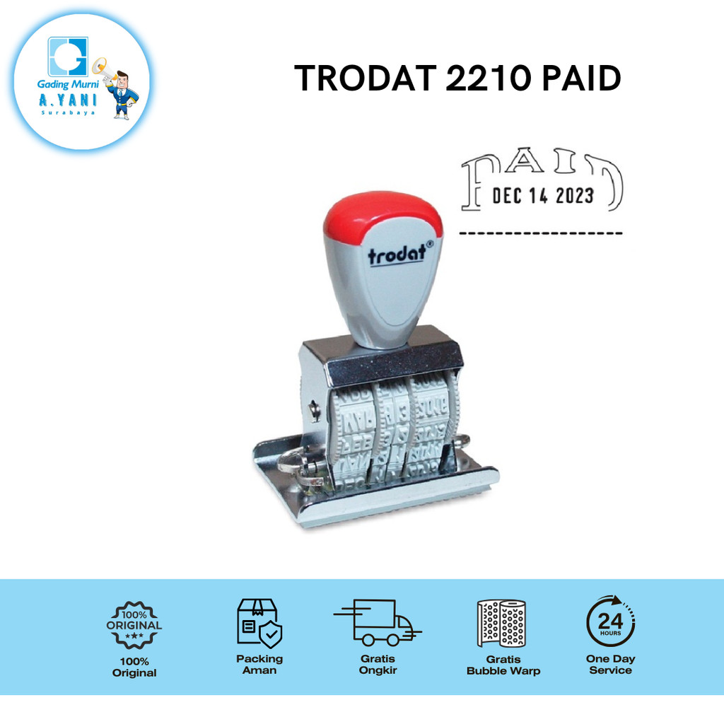 

TRODAT STEMPEL TANGGAL 2210 LUNAS RECEIVED PAID