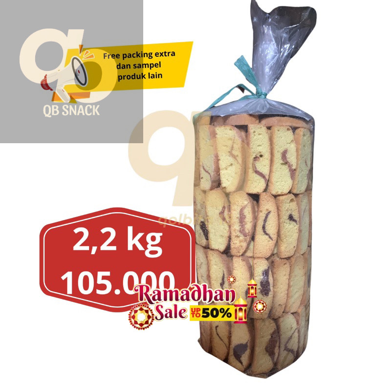 

QB - 2,2 KG BOLU KERING IRIS PANJANG DAN BOLU PIE SNACK PERBALL BALL GROSIR