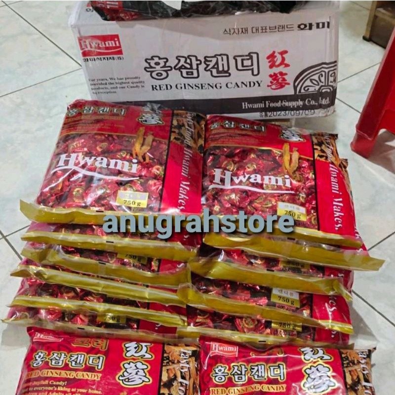 

permen ginseng merah korea isi 750gr - Anugrah Megah