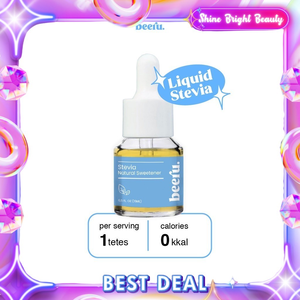 

Beeru Stevia Natural Sweetener - 15mL liquid stevia