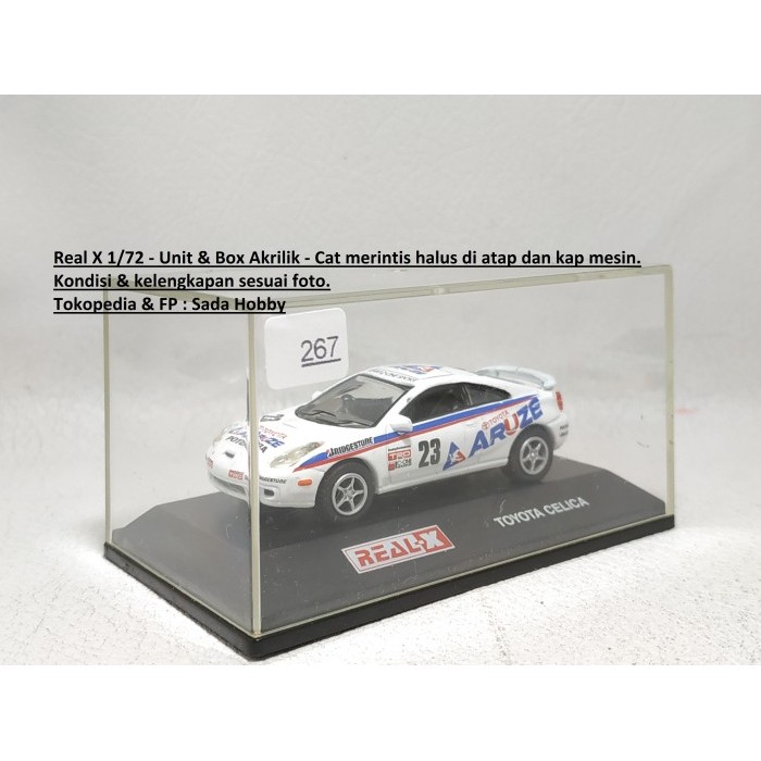 Diecast Real-X 1/72 Toyota Celica Aruze Putih