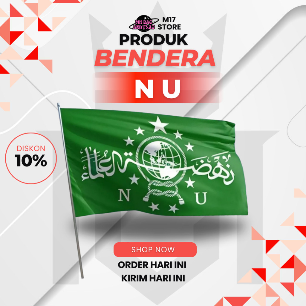 MH Bendera NU 120x80 - Satin Peles A FLAG PREMIUM