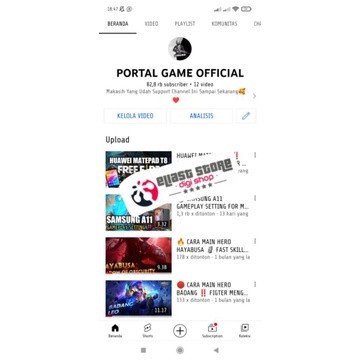 CHANNEL YOUTUBE 80 RIBU SUBSCRIBERS. MONET MONETISASI ON. SEPAKET ADSENSE PIN PO TINGGAL GANTI REKEN