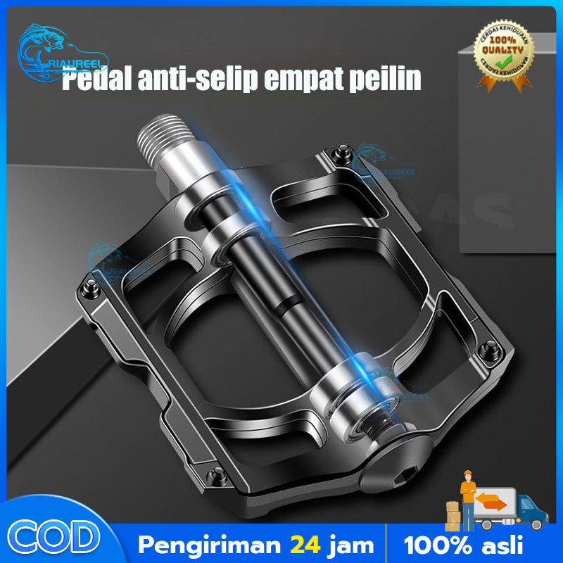 [Sixsexshopsecrets] Pedal Bearing dan 4 Bering PEDAL BEARING Sepeda Gunung MTB Lipat Bearing Alloy/P