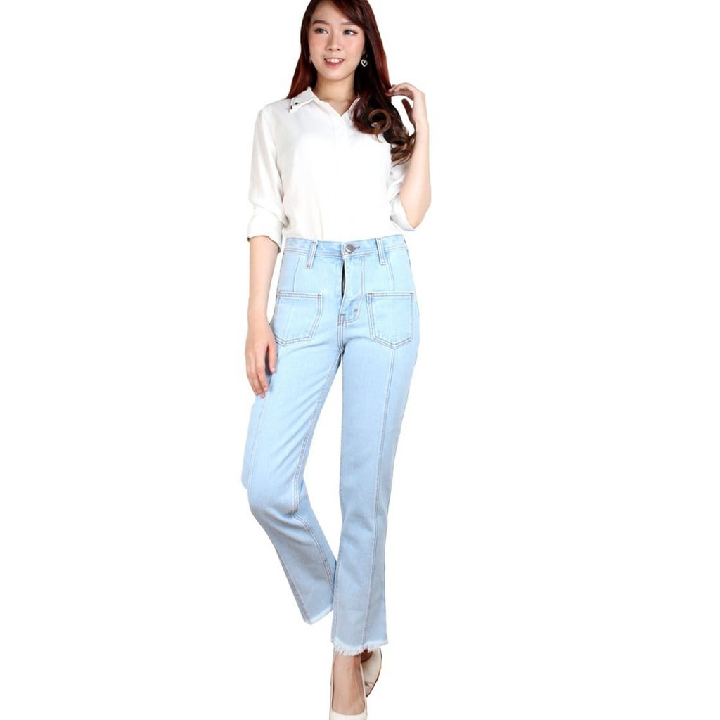 BF nikita celana jeans boyfrieds wanita celana panjang - FortKlass